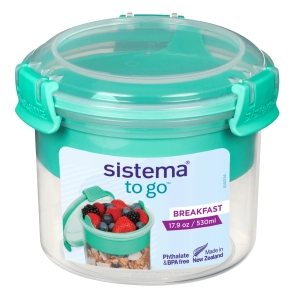 Sistema pojemnik śniadanie fit 530ml + łyżeczka