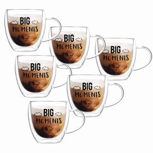 Szklanki Termiczne 250ml do kawy herbaty BIG MOMENTS 6 szt.