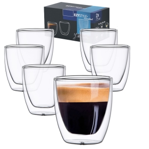 Szklanki Termiczne 75ml do kawy espresso 6 szt.