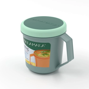 Kubek na zupę do mikrofali szczelny z uchwytem MyMug Green 670 ml MAKAMAKA